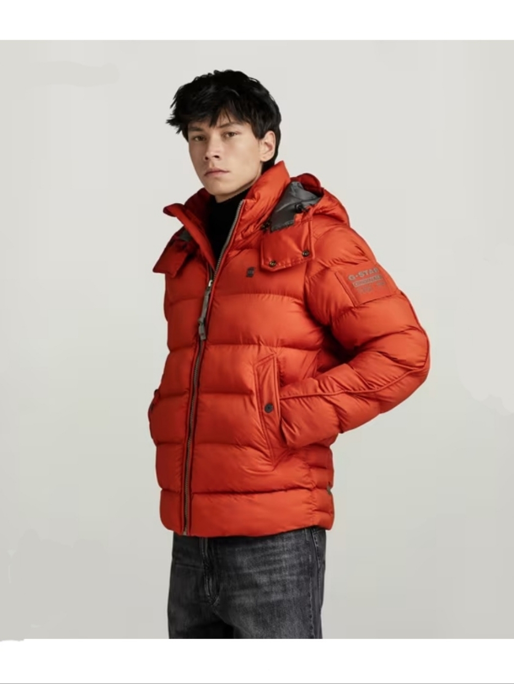 G-Star Raw G-Whistler Padded Hooded Puff Jacket Orange Men's XXL NEW